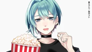 ポップコーンを持つ手のイラスト