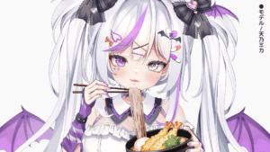 そばを食べる手のイラスト