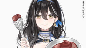 泡立て器を持つ手のイラスト