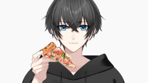 【有料】ピザを持つ手のイラスト