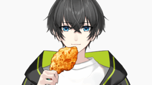 【有料】フライドチキンを持つ手のイラスト