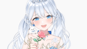 薔薇(赤・ピンク)を持つ手のイラスト