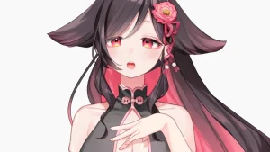 胸にあてる手のイラスト