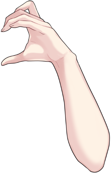 猫耳ハートをつくる手のイラスト