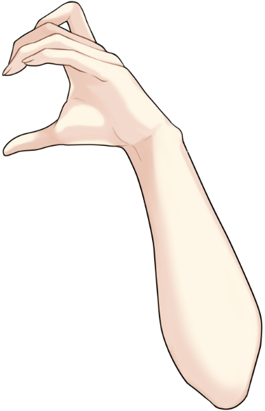 猫耳ハートをつくる手のイラスト