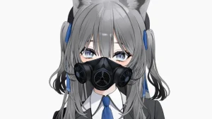 ガスマスク(口元)のイラスト