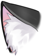 猫耳(茶・黒・白)のイラスト