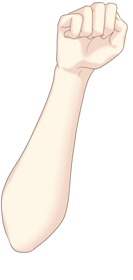 猫のポーズをする手のイラスト
