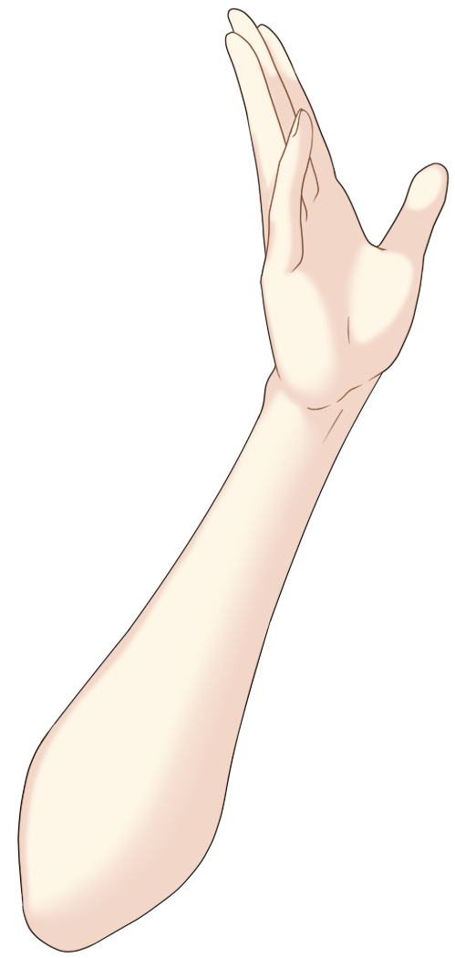 囁く・紹介する手のイラスト