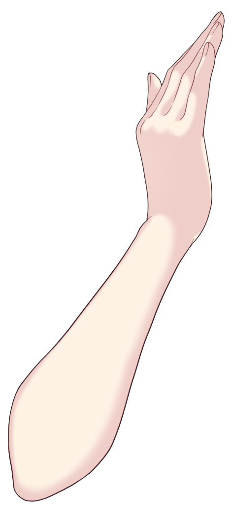 囁く手のイラスト