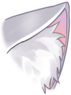 猫耳(茶・黒・白)のイラスト