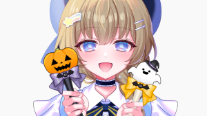ハロウィンステッキを持つ手のイラスト